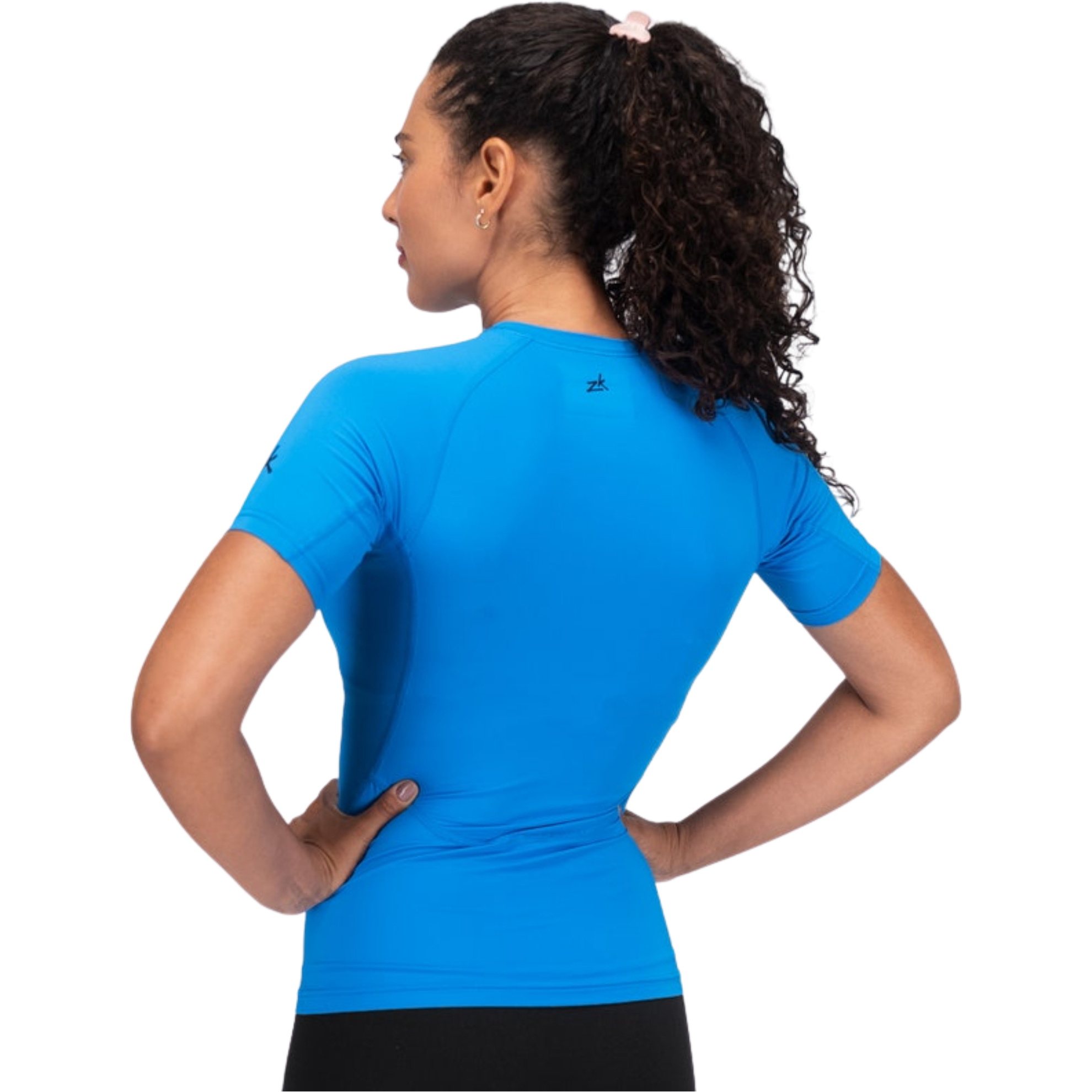 2026 Zhik Womens Eco Spandex LT Short Sleeve Baselayer Top DTP-0167-W-CYA - Cyan